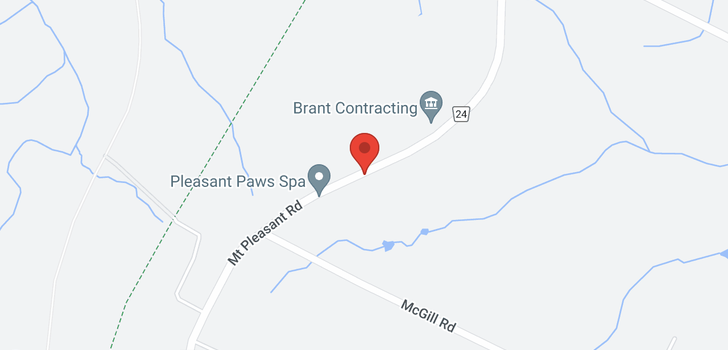 map of 572 Mount Pleasant Road